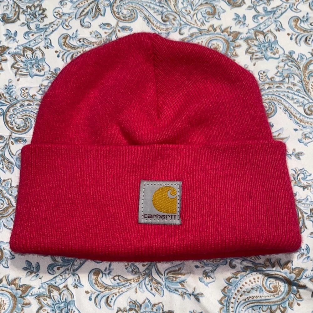Carhartt Youth Knit Watch Hat Beanie Raspberry Pink Made in USA